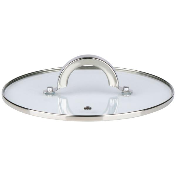 Profi Edelstahl-Topfset 7-teilig mit Glasdeckel - Hochwertiges Kochtopf-Set für Induktion & Herd - Glanz-Finish & runde Griffe