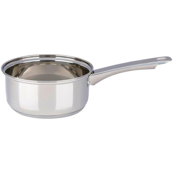 Profi Edelstahl-Topfset 7-teilig mit Glasdeckel - Hochwertiges Kochtopf-Set für Induktion & Herd - Glanz-Finish & runde Griffe