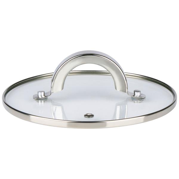 Profi Edelstahl-Topfset 7-teilig mit Glasdeckel - Hochwertiges Kochtopf-Set für Induktion & Herd - Glanz-Finish & runde Griffe