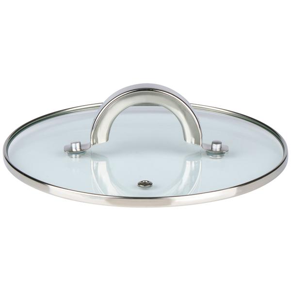 Profi Edelstahl-Topfset 7-teilig mit Glasdeckel - Hochwertiges Kochtopf-Set für Induktion & Herd - Glanz-Finish & runde Griffe