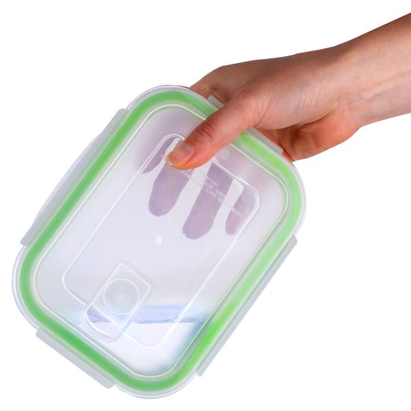 3er-Set Borosilikatglas-Frischhaltedosen 370/640/1050 ml mit Dampfauslass – Auslaufsicher, Luftdicht, Backofen- & Mikrowellenfest, Spülmaschinenfest