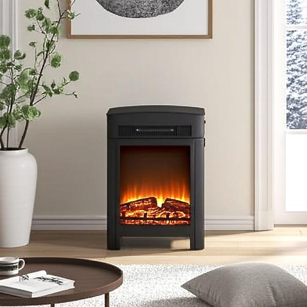 Elektrokamin 1800W - Heizgerät mit Realistischem LED Flammeneffekt: mit Thermostat & Überhitzungsschutz für gemütliche Wärme