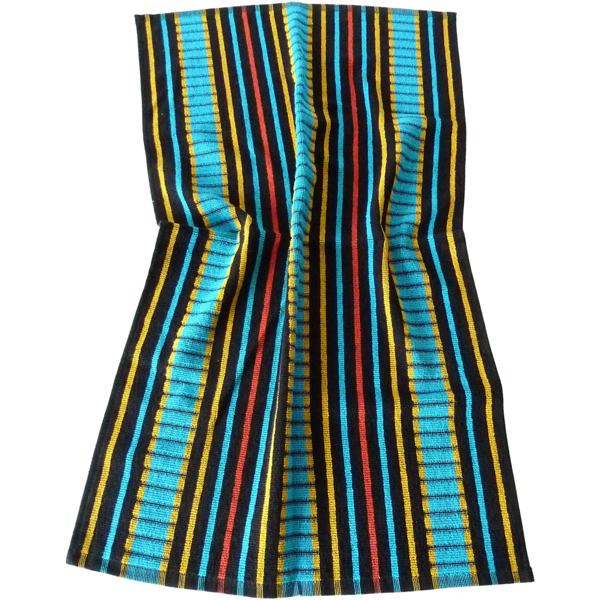 20er-Set Grubentuch 100% Baumwolle: Saugstarkes Geschirrtuch & Mehrzwecktuch, türkis-schwarz - Robustes Trockentuch für Haushalt & Gastronomie