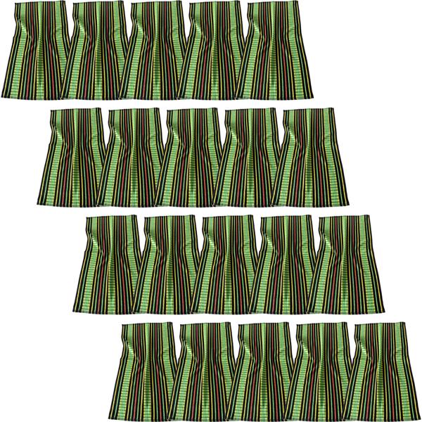 20er-Set Grubentuch 100% Baumwolle: Saugstarkes Geschirrtuch & Mehrzwecktuch, grün-schwarz - Robustes Trockentuch für Haushalt & Gastronomie