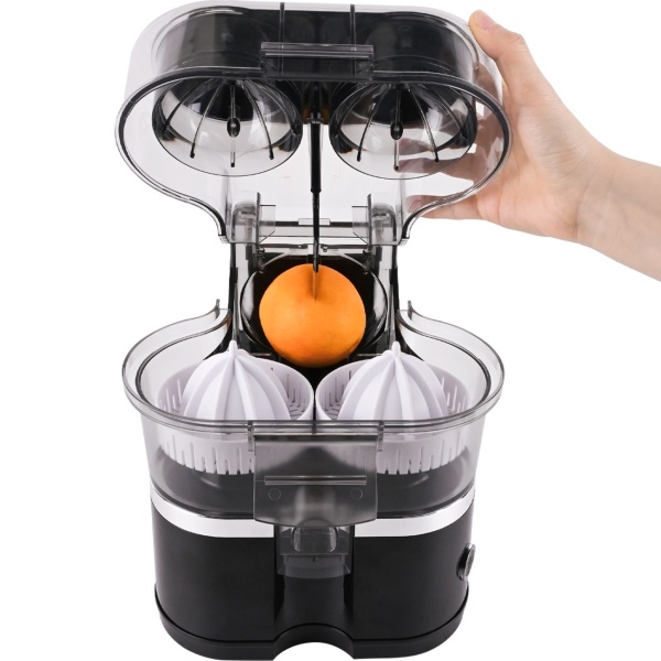 Kabelloser Akku Doppel-Entsafter 120W: Mobile USB-C Saftpresse & Zitruspresse | Effizient & Kompakt für frische Säfte & Smoothies To Go