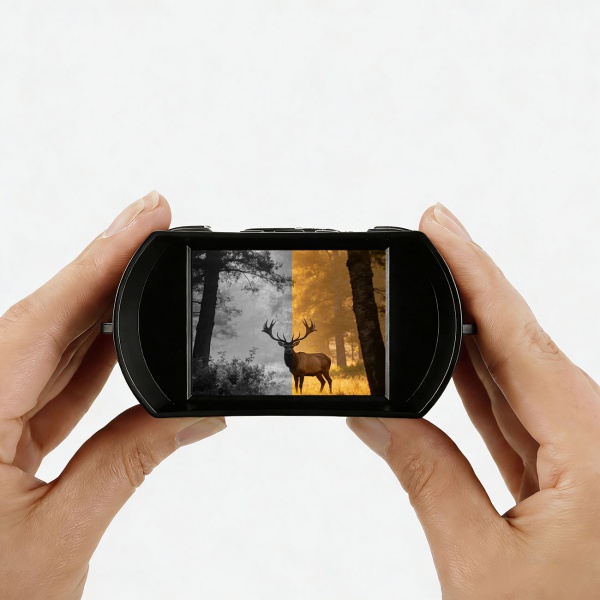 Profi 4K Nachtsichtkamera Binokular: 500m IR-Digitalkamera für Jagd, Camping & Security. 4K-Foto, 8x Zoom, USB-C Akku & inkl. Tasche 