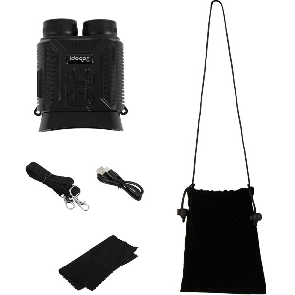 Profi 4K Nachtsichtkamera Binokular: 500m IR-Digitalkamera für Jagd, Camping & Security. 4K-Foto, 8x Zoom, USB-C Akku & inkl. Tasche 