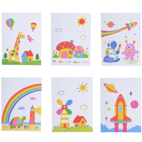 Kreative LED Acryl Maltafel für Kinder: Kabellose DIY Lampe mit Akku & 7 Buntstifte – Das perfekte Leucht-Geschenk für kleine Künstler 22x15cm