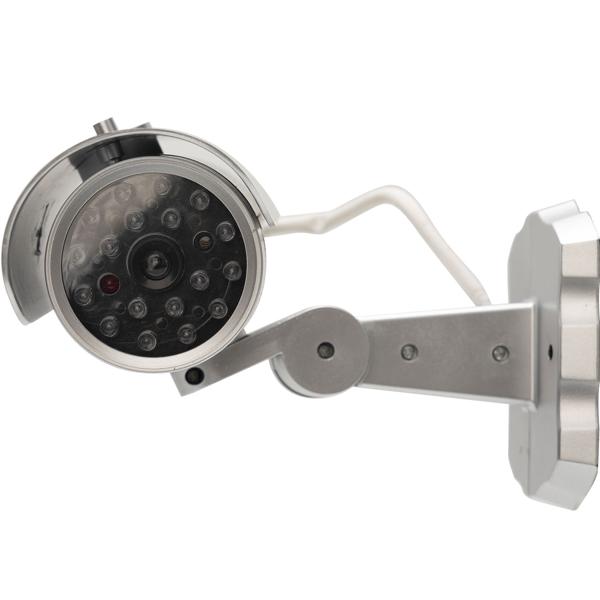 4er Set Überwachungskamera Attrappe mit Bewegungssensor und rotem Blinklicht, Batteriebetrieb, Sicherheits-Dummy Kamera in realistischem Design