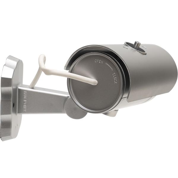 4er Set Überwachungskamera Attrappe mit Bewegungssensor und rotem Blinklicht, Batteriebetrieb, Sicherheits-Dummy Kamera in realistischem Design