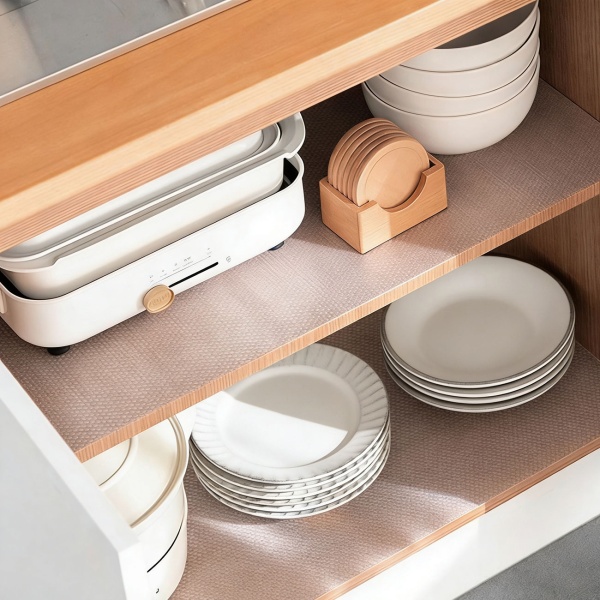 4er Set Antirutschmatte Schublade 50x150cm – Vielseitige Einlegematten für Kühlschrank, Wohnmobil & Küche – Zuschneidbar, BPA-frei, Rutschstopp