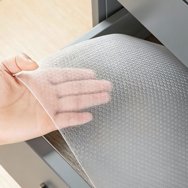 4er Set Antirutschmatte Schublade 50x150cm – Vielseitige Einlegematten für Kühlschrank, Wohnmobil & Küche – Zuschneidbar, BPA-frei, Rutschstopp