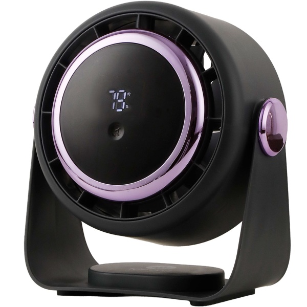 2er-Set Akku Ventilator mit Digitalanzeige: Tischventilator, 5 Stufen, USB-C, tragbares Gebläse mit Haken - ideal für Büro, Camping & Reisen