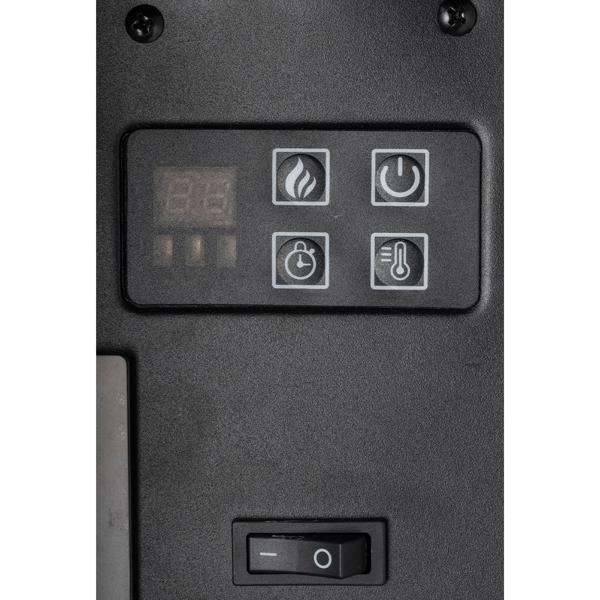 Luxuriöse Wandheizung 2000W – Eleganter elektrischer Kaminofen für Wohnzimmer & Schlafzimmer mit realistischem LED-Flammeneffekt, Thermostat & Timer