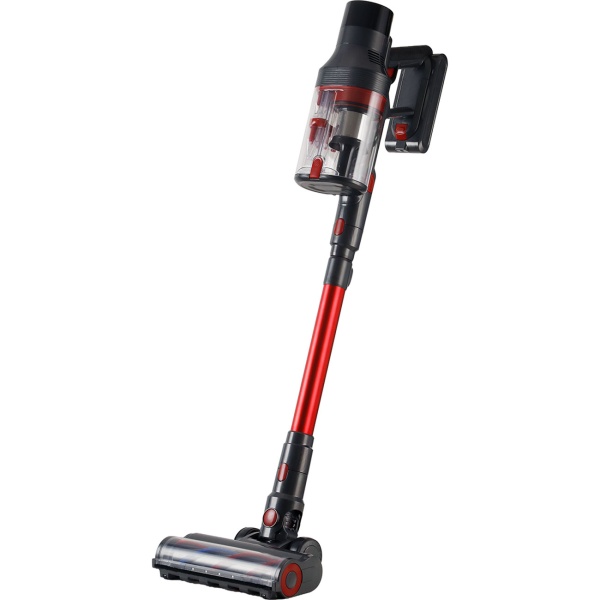 Zyklon Akku Staubsauger 27 kPa, 430W kabelloser Handstaubsauger mit HEPA Filter, LED Beleuchtung, Teleskoprohr und 4 Saugstufen, 0,7L Staubbehälter