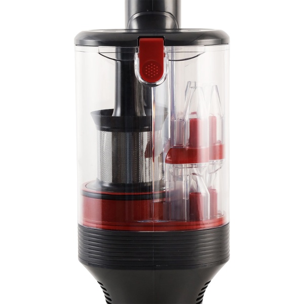 Zyklon Akku Staubsauger 27 kPa, 430W kabelloser Handstaubsauger mit HEPA Filter, LED Beleuchtung, Teleskoprohr und 4 Saugstufen, 0,7L Staubbehälter