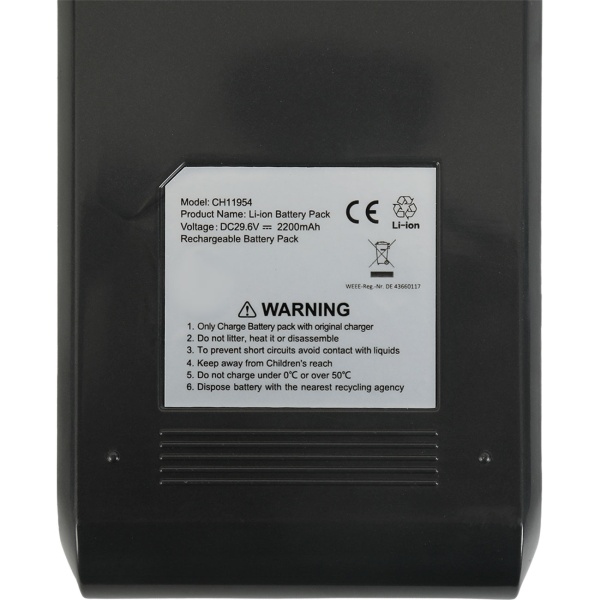 Ersatzakku für Zyklon Staubsauger CH11953, 29,5 V/2200 mAH