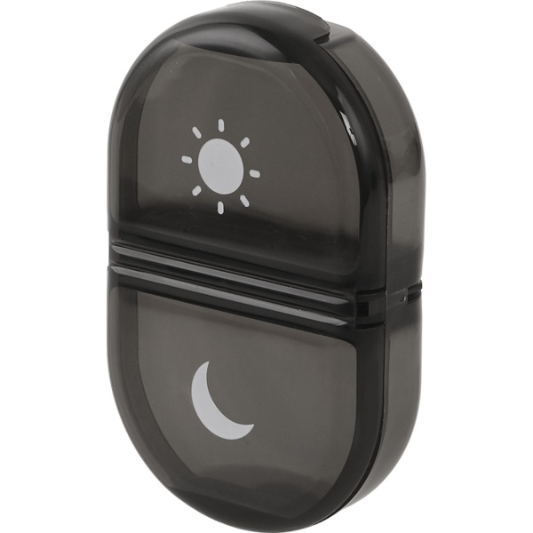 2er Set Medikamentenbox 7 Tage - Pillendose 7 Tage 2 Fächer Morgens Abends - Tablettenbox für eine Woche - Wochendosierer Medikamente - LFGB geprüft