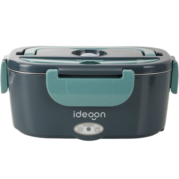 2er-Set Elektrische Lunchbox 60W – 1,5L Edelstahl Speisenwärmer (12V/24V) & Steckdose – Inkl. Isoliertasche, Edelstahl-Besteck & 375ml Zusatzdose