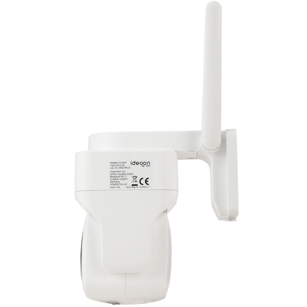2er-Set Outdoor Überwachungskamera 2K WLAN IP65 Wetterfest: 355 Grad Aussen-Kamera mit Personenerkennung, App, Nachtsicht & Intercom-System