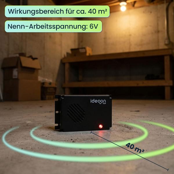 2er-Set Praktische Mobile Marderabwehr mit Ultraschall, batteriebetrieben: Effektive Tierabwehr für KFZ - Ideal für Motorraum, Haus, Garage & Schuppen