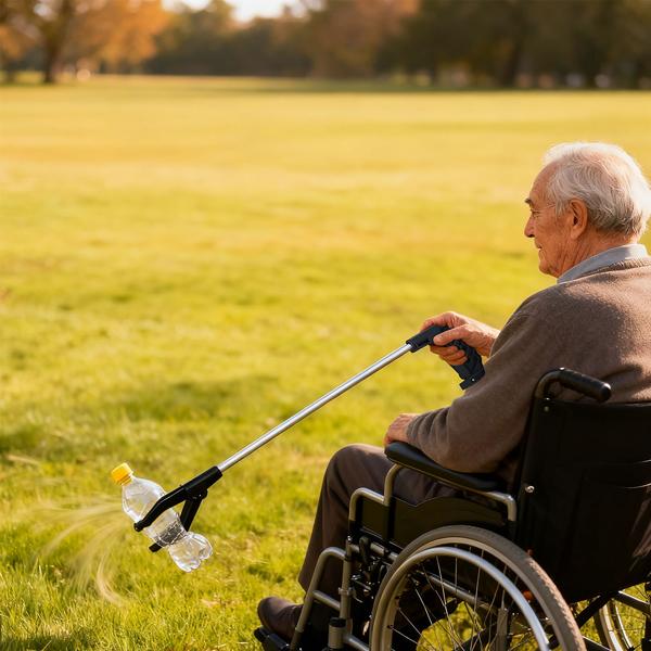 2er-Set  Greifarm 76 cm – Ergonomische Greifzange mit Magnetspitze und 360° drehbarem Kopf – Für Senioren, Aufheben, Müllsammler, den Garten & mehr