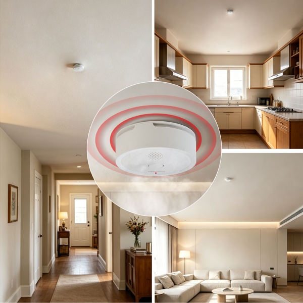 3er Set WLAN Rauchmelder mit App-Benachrichtigung – Smart vernetzter Feuermelder nach EN 14604 mit 85dB Alarm & 5 Jahren CR123A Batterielebensdauer
