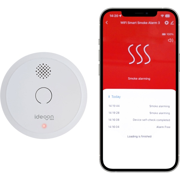 3er Set WLAN Rauchmelder mit App-Benachrichtigung – Smart vernetzter Feuermelder nach EN 14604 mit 85dB Alarm & 5 Jahren CR123A Batterielebensdauer