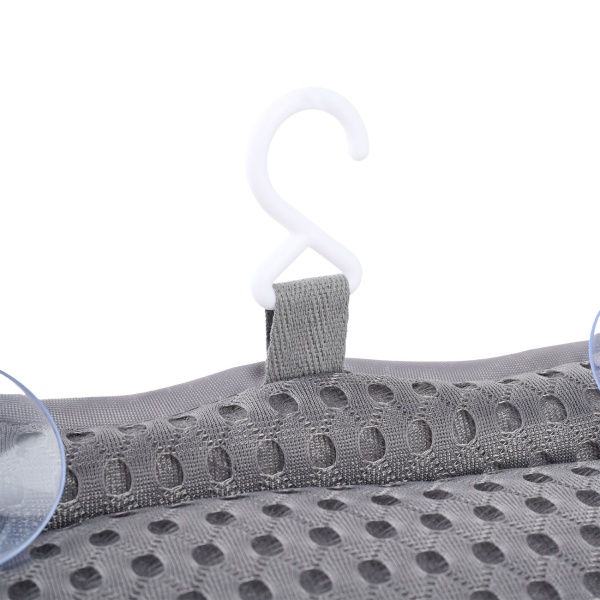 2er-Set Ergonomisches Badewannenkissen: Luxus Nackenkissen mit 6 Saugnäpfen, 4D Struktur, dunkelgrau – Bequeme Kopfstütze für Wanne und Spa