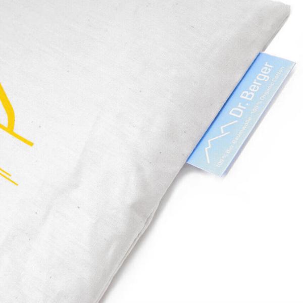 Hochwertiges Bio-Rapssamenkissen 25x25cm: Natürliches Wärme- & Kältekissen für Nacken, Schulter & Rücken; Sanftes Körnerkissen aus Bio-Baumwolle