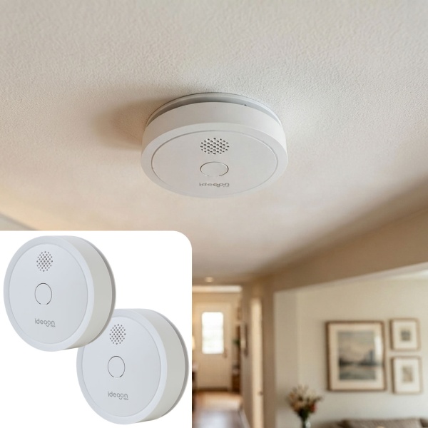 2er Set WLAN Rauchmelder mit App-Benachrichtigung – Smart vernetzter Feuermelder nach EN 14604 mit 85dB Alarm & 5 Jahren CR123A Batterielebensdauer