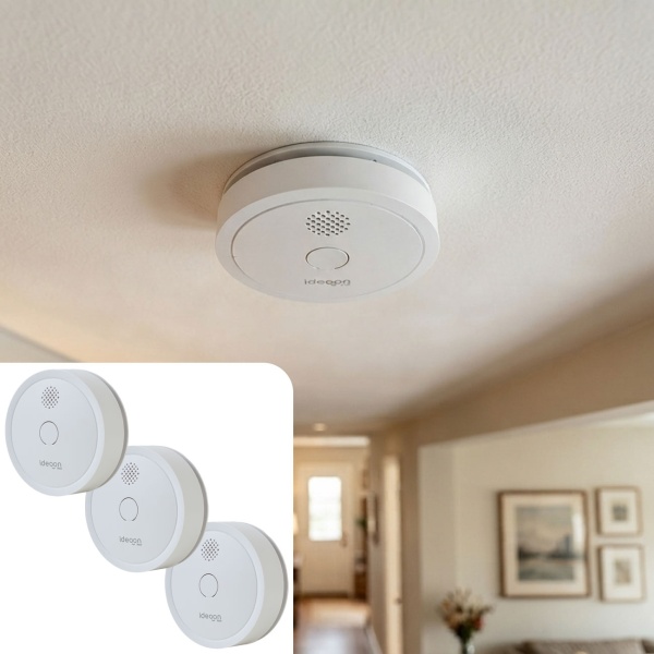 3er Set WLAN Rauchmelder mit App-Benachrichtigung – Smart vernetzter Feuermelder nach EN 14604 mit 85dB Alarm & 5 Jahren CR123A Batterielebensdauer
