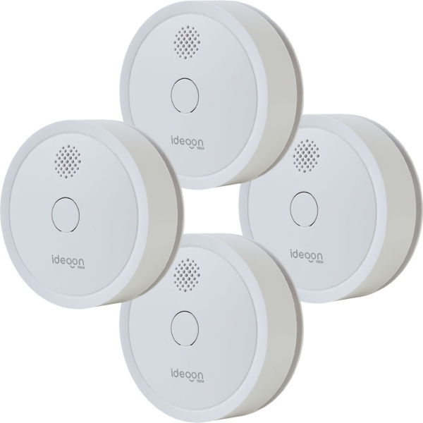 4er Set WLAN Rauchmelder mit App-Benachrichtigung – Smart vernetzter Feuermelder nach EN 14604 mit 85dB Alarm & 5 Jahren CR123A Batterielebensdauer