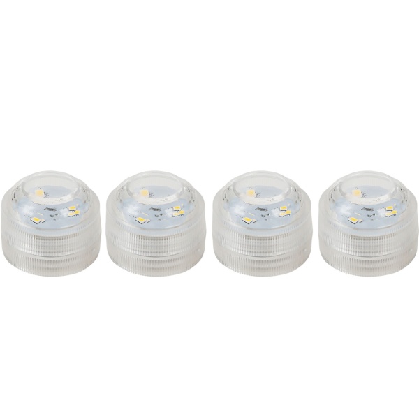 16er-Set LED-Teelichter warmweiss, IP68 wasserdicht für Pool, Badewanne, Dekoschale, Unterwasser-Licht, Garten-Deko - tauchbar & stimmungsvoll