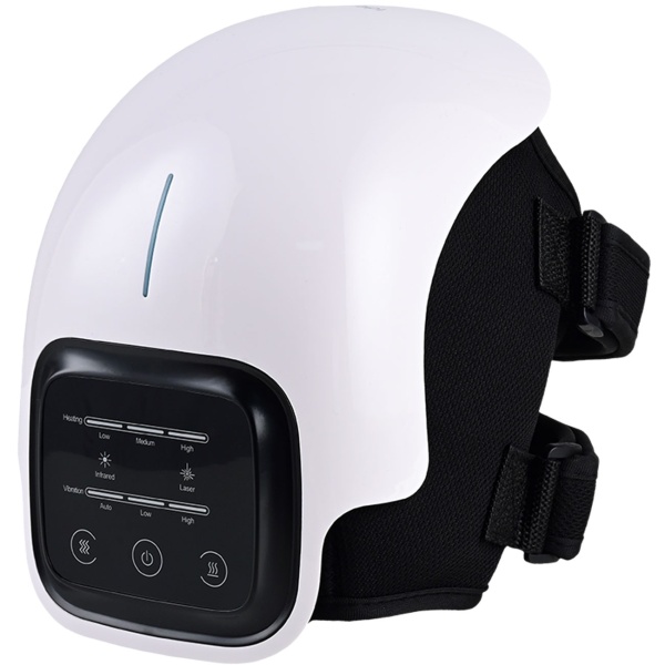 Wellness Akku-Knie-Massagegerät mit Infrarot-Wärme, Kaltlaser & Vibration – Entspannend, wohltuend & kabellos mit modernem LED-Touch-Display