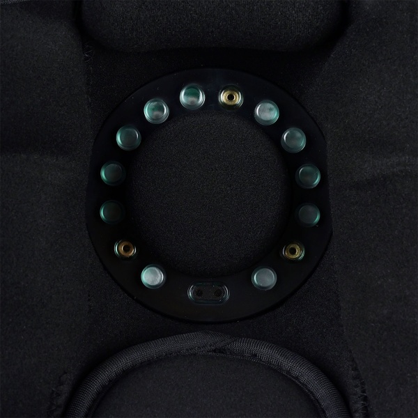 Wellness Akku-Knie-Massagegerät mit Infrarot-Wärme, Kaltlaser & Vibration – Entspannend, wohltuend & kabellos mit modernem LED-Touch-Display