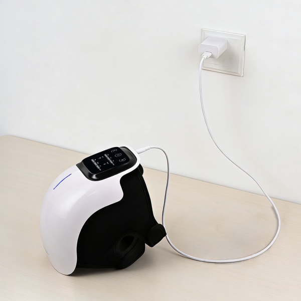 Wellness Akku-Knie-Massagegerät mit Infrarot-Wärme, Kaltlaser & Vibration – Entspannend, wohltuend & kabellos mit modernem LED-Touch-Display