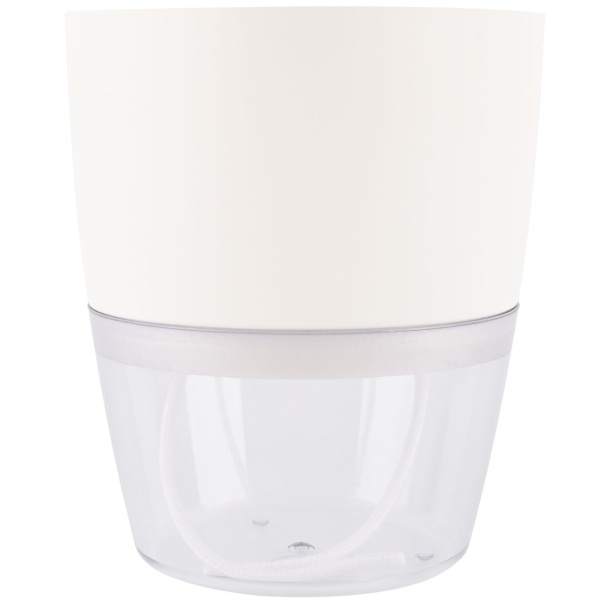 6er-Set Blumentopf selbstbewässernd 18.5cm aus Kunststoff: modernes Pflanzgefäss mit Bewässerungssystem - Wasserspeicher & Docht für Zimmerpflanzen