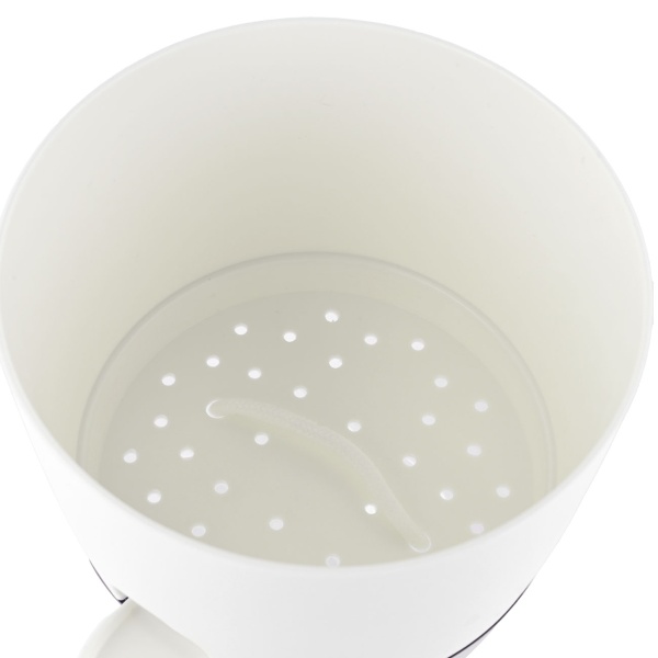 6er-Set Blumentopf selbstbewässernd 18.5cm aus Kunststoff: modernes Pflanzgefäss mit Bewässerungssystem - Wasserspeicher & Docht für Zimmerpflanzen