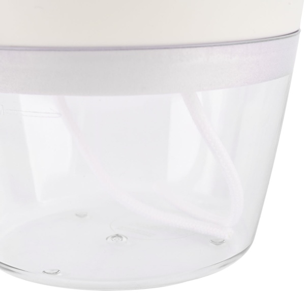 6er-Set Blumentopf selbstbewässernd 18.5cm aus Kunststoff: modernes Pflanzgefäss mit Bewässerungssystem - Wasserspeicher & Docht für Zimmerpflanzen