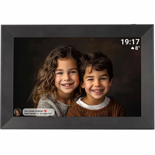 10,1 Zoll Wi-Fi Digitaler Bilderrahmen: Einfaches Foto-Teilen per Frameo App, HD IPS Touchscreen – Grosser 16 GB Speicher – Das Perfekte Geschenk!