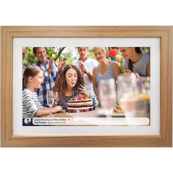 10,1 Zoll Wi-Fi Digitaler Bilderrahmen Hellholz: Foto-Teilen per Frameo App, IPS Touchscreen,16 GB Speicher – ideales Geschenk für Familie & Freunde