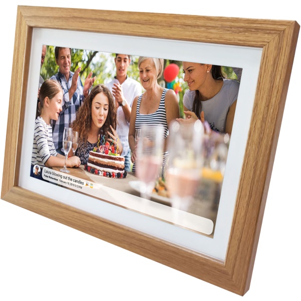 10,1 Zoll Wi-Fi Digitaler Bilderrahmen Hellholz: Foto-Teilen per Frameo App, IPS Touchscreen,16 GB Speicher – ideales Geschenk für Familie & Freunde
