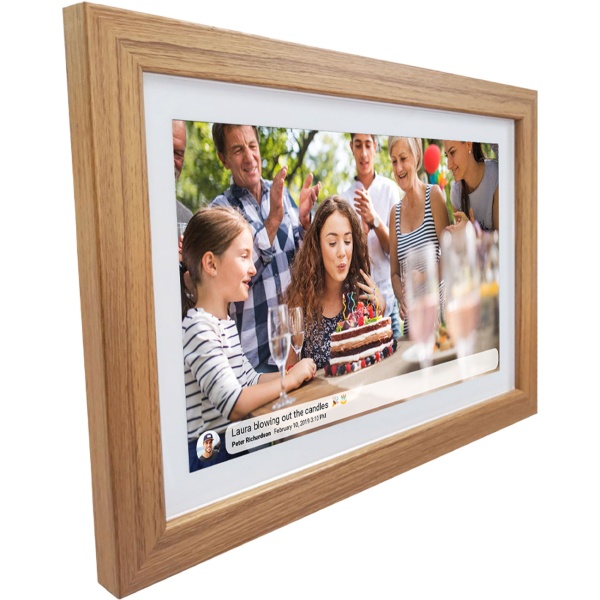 10,1 Zoll Wi-Fi Digitaler Bilderrahmen Hellholz: Foto-Teilen per Frameo App, IPS Touchscreen,16 GB Speicher – ideales Geschenk für Familie & Freunde