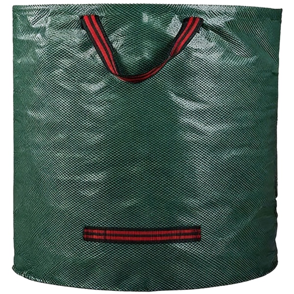 2er-Set XL Garten Abfallsack, je 272  Liter, Ø 67 x 76 cm - stabile Grünschnittsäcke mit Doppelboden, faltbar, ideal für Grünschnitt, 150gsm Polypropylen