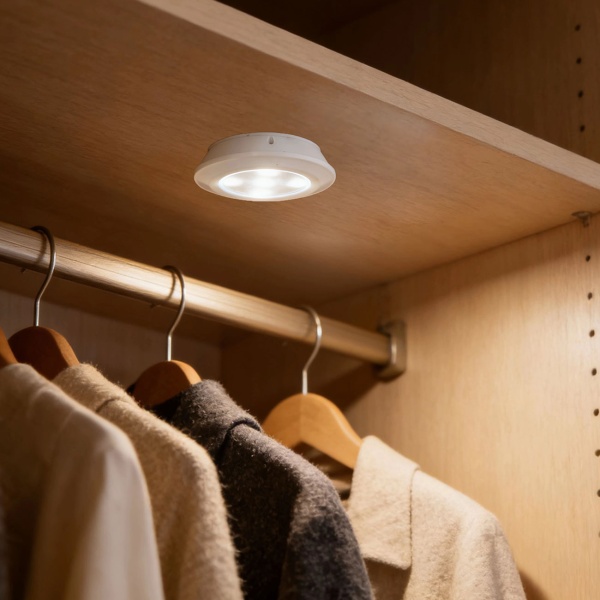 LED Unterbauleuchten 6er Set mit Fernbedienung & Touch - Batteriebetrieben Dimmbar Neutralweiss - Selbstklebende Spotlights mit Timer Ø9x2cm 3W