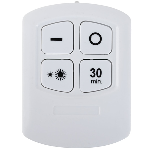 LED Unterbauleuchten 6er Set mit Fernbedienung & Touch - Batteriebetrieben Dimmbar Neutralweiss - Selbstklebende Spotlights mit Timer Ø9x2cm 3W