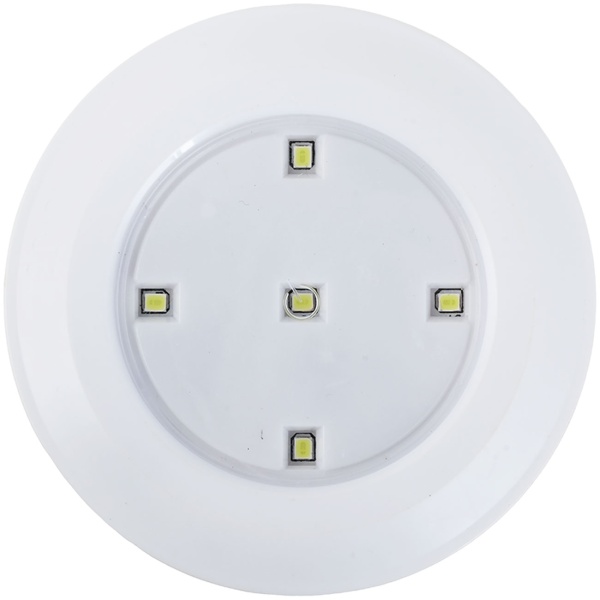 LED Unterbauleuchten 6er Set mit Fernbedienung & Touch - Batteriebetrieben Dimmbar Neutralweiss - Selbstklebende Spotlights mit Timer Ø9x2cm 3W