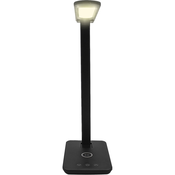 LED Schreibtischlampe mit Ladestation - Tischleuchte 3000-7000K, Touch-Steuerung, 10W QI Wireless Ladestation - Für Büro/Home Office & Nachttisch