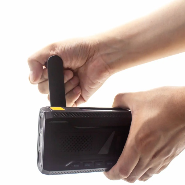 DAB+/FM Solar Kurbelradio mit SOS-Funktion & Warnmeldungen: 2000mAh Powerbank, Taschenlampe, Akku & USB - Ideal für Outdoor, Camping & Vorsorge